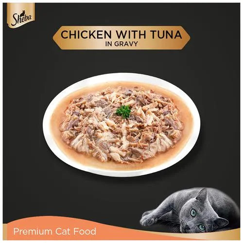 Sheba Fine Food Chicken with Tuna (70g X 12) Pack Pack of 12