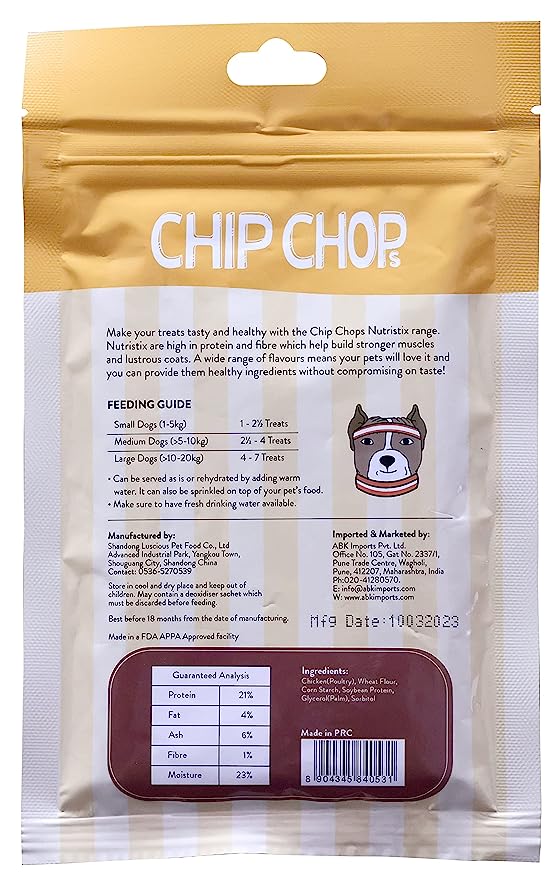 Chip Chops Nutristix Chicken Flavour