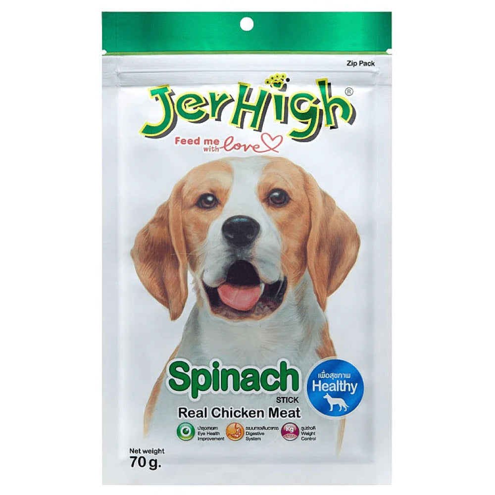 JerHigh Chicken Spinach Dog Treats