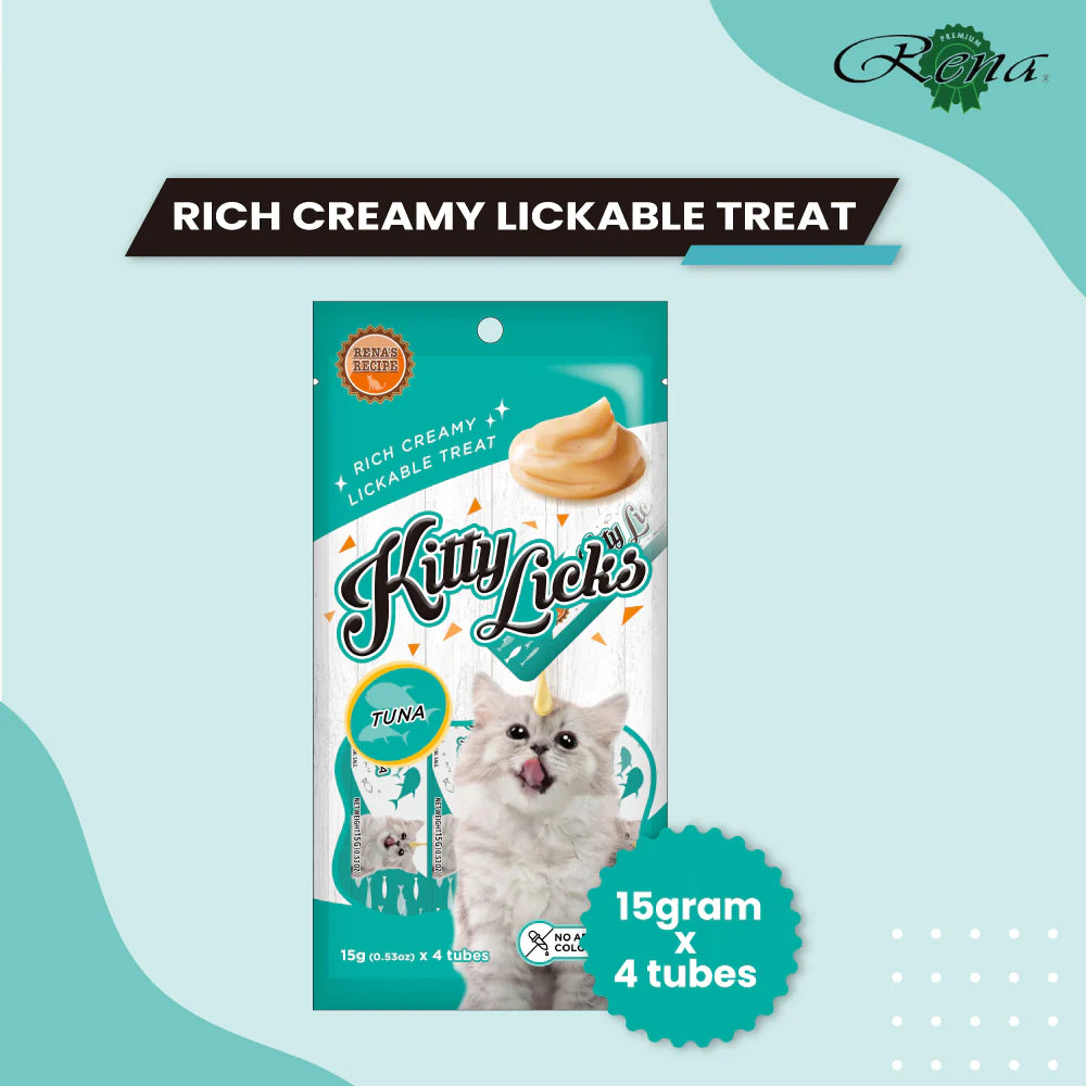 Kitty Licks Tuna Cat Treats 15g (15 x 4pcs)