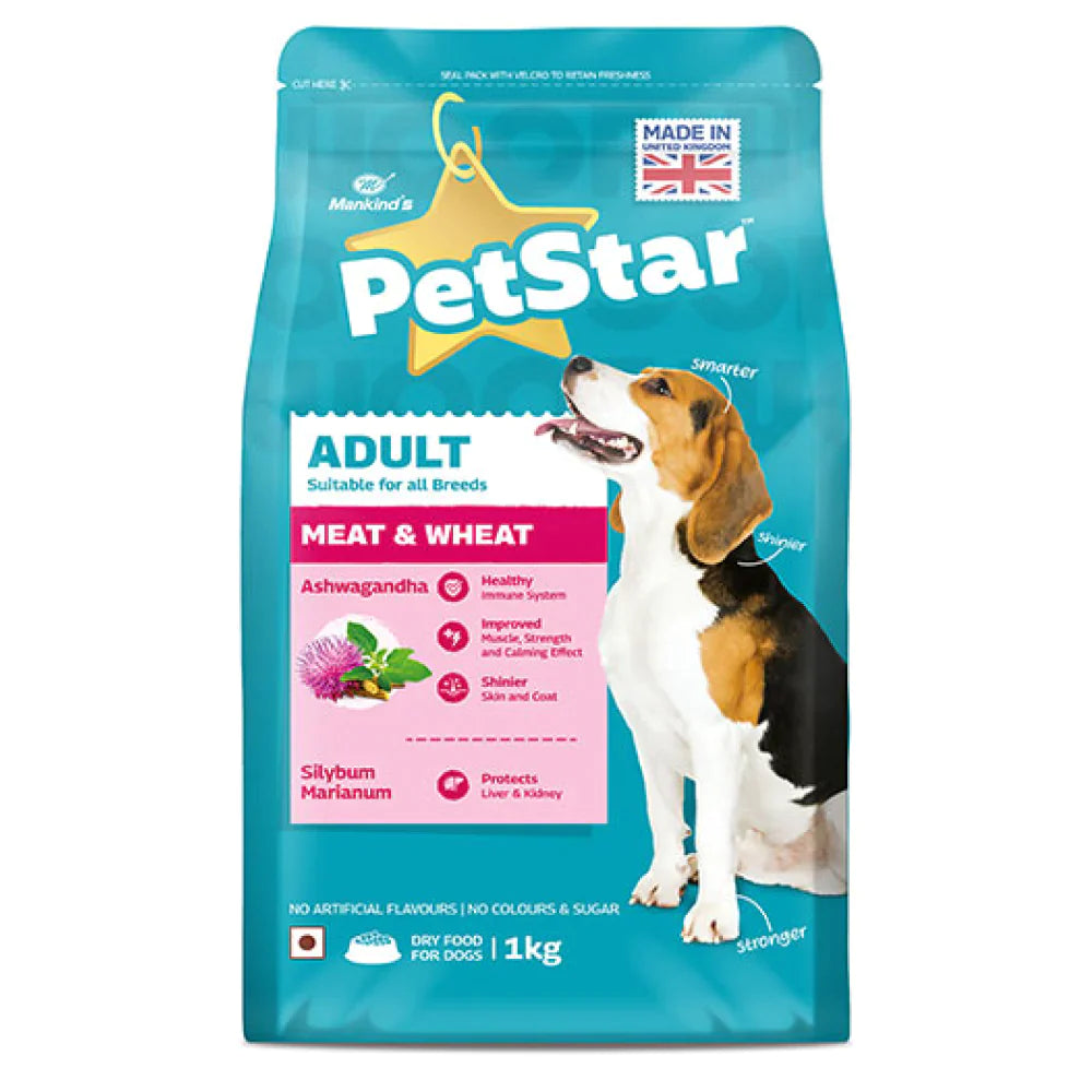 Petstar Meat and Wheat Adult Dog Dry Food 3 kg