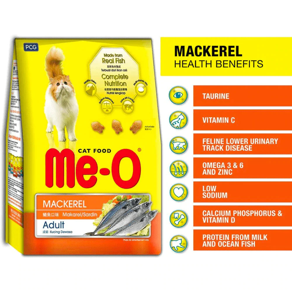 Me-O Mackerel Adult Dry Cat Food 1.2 kg