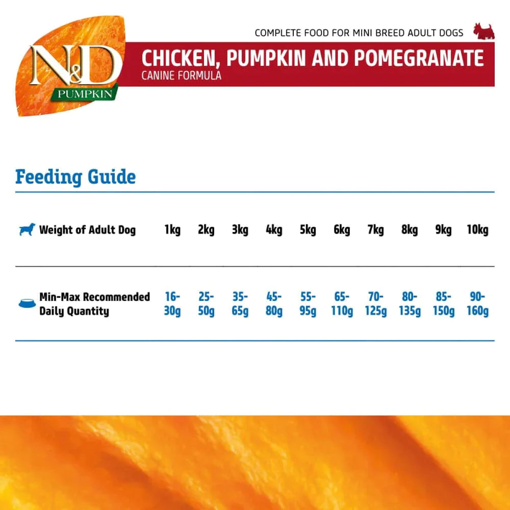 Farmina N & D Chicken & Pomogranate Pumpkin Mini Adult 7 kg