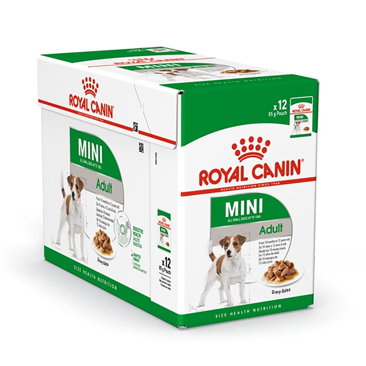 Royal Canin Mini Gravy Adult Dog Food, Meat Flavor, Pouch (Pack of 12)