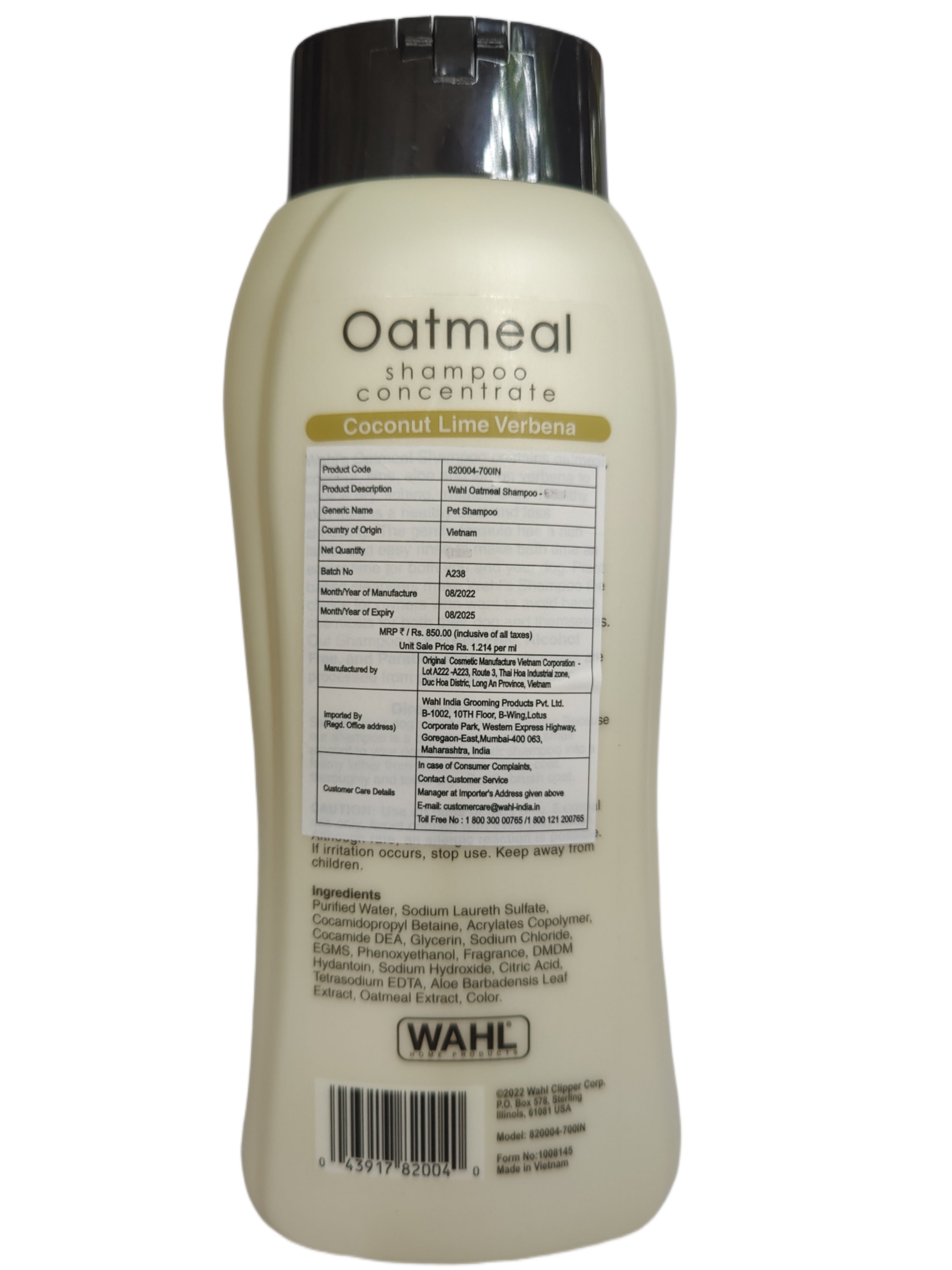 Wahl Oatmeal Shampoo
