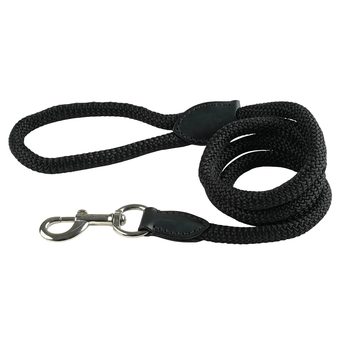 TOPDOG PREMIUM Nylon Rope Leash - Black, Large
