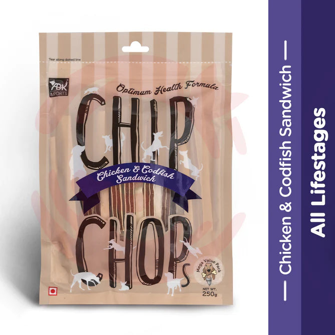 Chip Chop Chicken & Codfish Sandwich