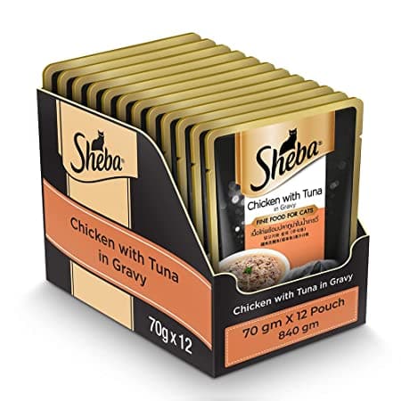 Sheba Fine Food Chicken with Tuna (70g X 12) Pack Pack of 12