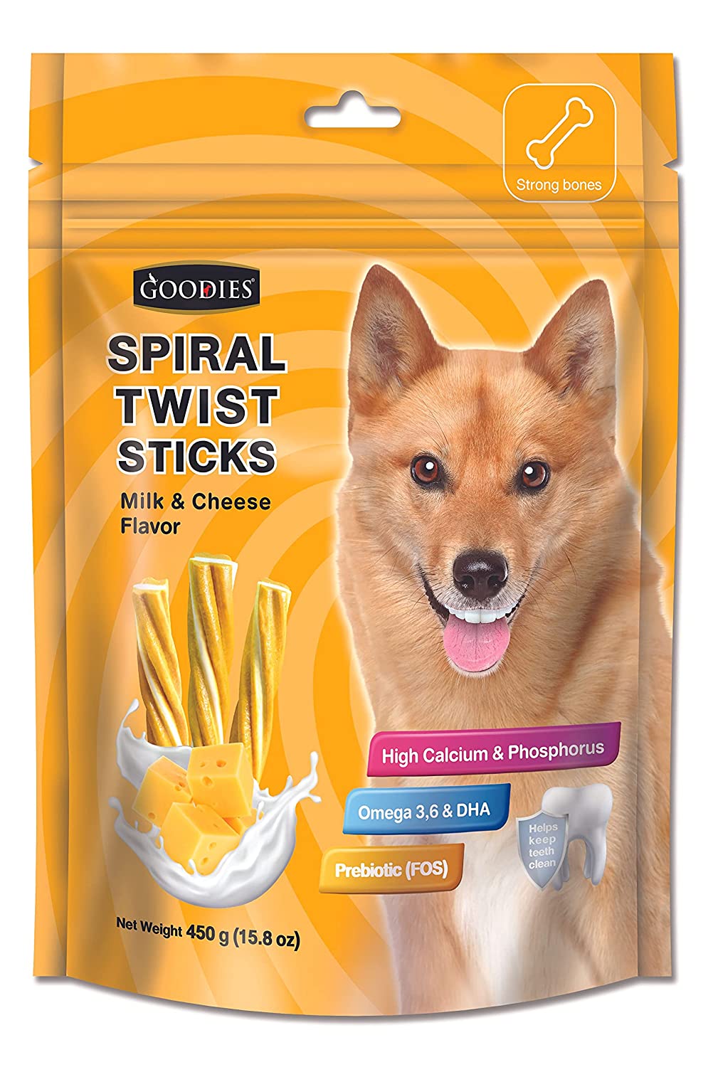 Goodies Spiral Twist Stick Milk & Cheese Flavour