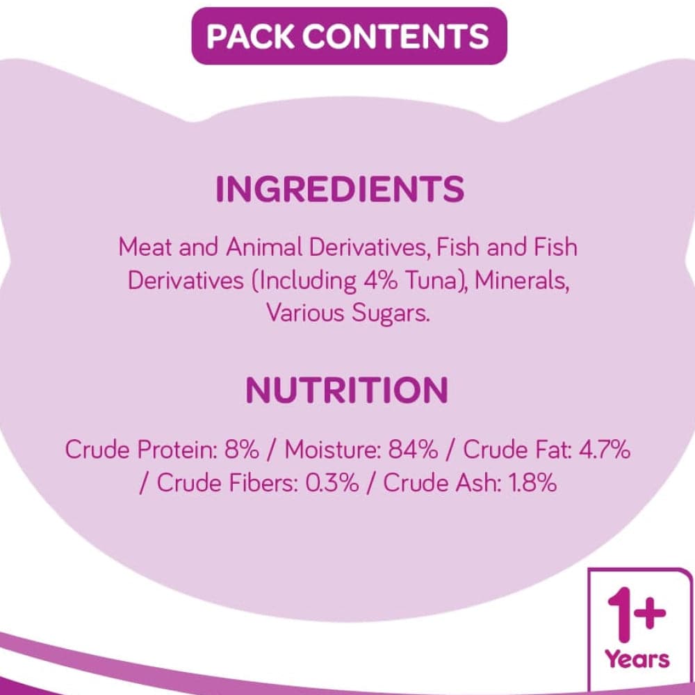 Whiskas Tuna Adult In jelly (85g X 12) Pack of 12