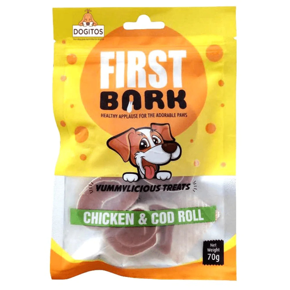 First Bark Chicken & Cod Roll