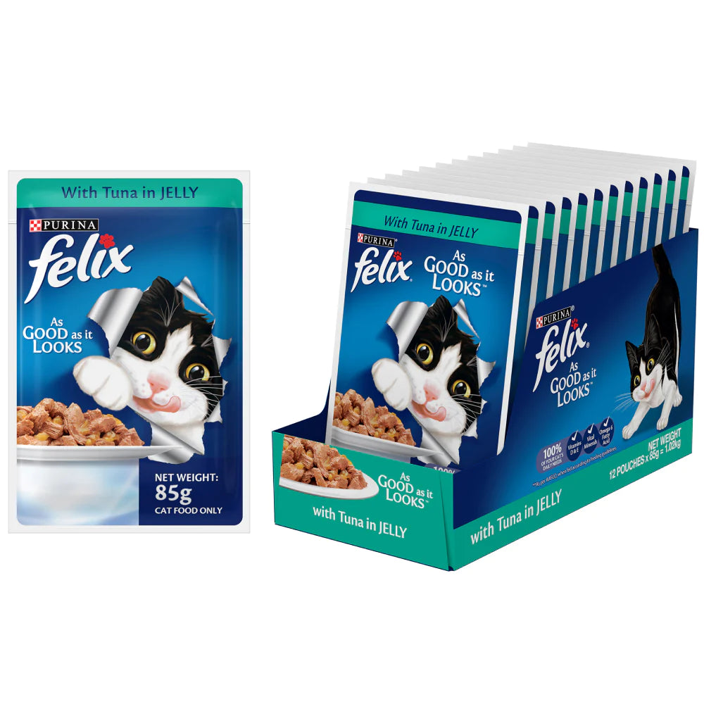 Felix Adult Tuna In Jelly 85g ( 12x85g) Pack Of 12