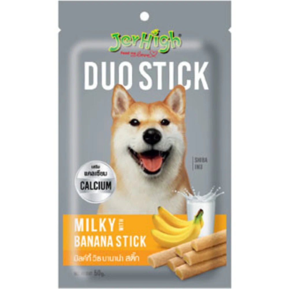 Jerhigh Duo Stick Milky with Banana Stick 50g - Petzzing