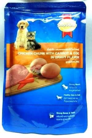 Smart Heart Chicken Chunk with Carrot Egg in Gravy  (85g X 12) Pack of 12
